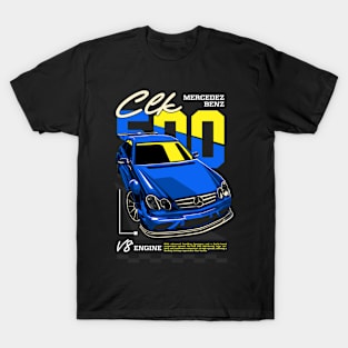 CLK 500 V8 Engine T-Shirt